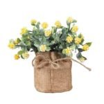 fausse fleur artificielle pour une decoration eternelle jaune fleur 844 1