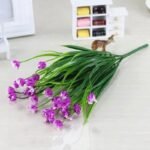 fausse fleur decorative en soie mauve fleur 604 1