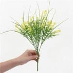 Fausse Fleur élégante Pour Décoration Intérieure - Jaune