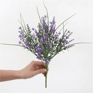 fausse fleur elegante pour decoration interieure violet fleur 975 1