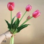Fausses Tulipes Réalistes Pour Une Décoration élégante - Rose