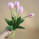 Fausses Tulipes Réalistes Pour Une Décoration élégante - Rose Clair