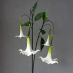 Fleur Artificielle Datura Pour Une Décoration élégante Et Durable - Blanc / 45cm
