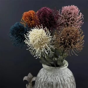 Fleurs de Nutan (Leucospermum) Artificielles Élégantes Pour Décoration Intérieure