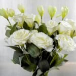 Lisianthus Artificiel (Eustoma Grandiflora) Pour Décoration Intérieure