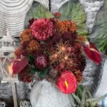 Fleurs de Nutan (Leucospermum) Artificielles Élégantes Pour Décoration Intérieure