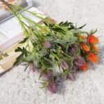 Eryngium Planum Artificiel Élégant Pour Décoration Intérieure