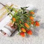 Eryngium Planum Artificiel Élégant Pour Décoration Intérieure