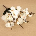 Fleur Artificielle Magnolia élégante Pour Une Décoration Intemporelle - 1 Branche / Blanc