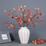 Fleur Artificielle Physalis Alkekengi Pour Décoration élégante