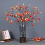 Fleur Artificielle Physalis Alkekengi Pour Décoration élégante