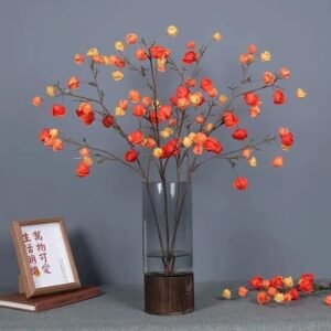 Fleur Artificielle Physalis Alkekengi Pour Décoration élégante