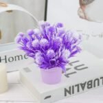 Fleur Artificielle Violette Pour Décoration élegante Et Durable