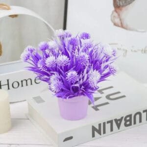 Fleur Artificielle Violette Pour Décoration élegante Et Durable