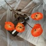 Fleur Coquelicot Artificiel Vintage Pour Une Décoration élégante