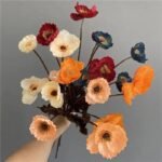 Fleur Coquelicot Artificiel Vintage Pour Une Décoration élégante