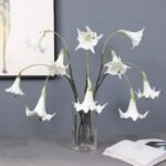 Fleur Datura Artificielle élégante Pour Décoration D’intérieur