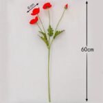 Fleurs Artificielles Coquelicots Pour Une Décoration élégante