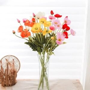 Fleurs Artificielles Coquelicots Pour Une Décoration élégante