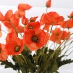 Fleurs Artificielles Coquelicots Pour Une Décoration élégante