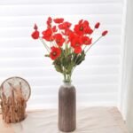 Fleurs Artificielles Coquelicots Pour Une Décoration élégante