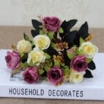 Fleurs Artificielles Pour Cimetière - Décor élégant Et Durable - Bordeaux