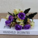 Fleurs Artificielles Pour Cimetière - Décor élégant Et Durable - Violet