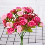 Fleurs Artificielles Pour Cimetière - élégance Durable - Rose