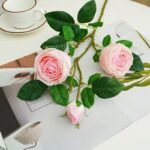 fleurs artificielles roses elegance durable pour votre decor rose 557 1