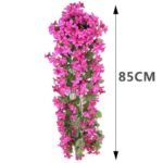 fleurs artificielles suspendues pour une decoration elegante mauve 343 1