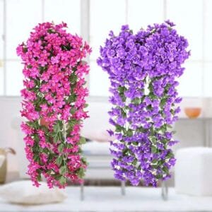 Fleurs Artificielles Suspendues Pour Une Décoration élégante