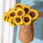 fleurs artificielles tournesol pour une decoration eclatante 356 1