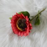 fleurs artificielles tournesol pour une decoration eclatante rouge 796 1