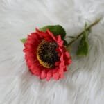 Fleurs Artificielles Tournesol Pour Une Décoration éclatante - Rouge