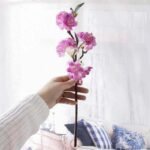 fleurs de cerisier japonais artificiel pour deco elegante violet 364 1