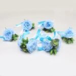 fleurs de mariage pour voiture elegante et memorable bleu clair 766 1