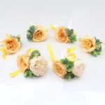 fleurs de mariage pour voiture elegante et memorable jaune de mariage 587 1