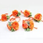 Fleurs De Mariage Pour Voiture élégante Et Mémorable - Orange