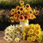 fleurs de tournesol artificiel pour decoration interieure 408 1