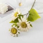fleurs de tournesol artificiel pour decoration interieure blanc 392 1
