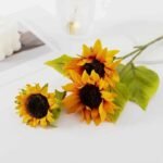 fleurs de tournesol artificiel pour decoration interieure orange 127 1