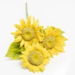 fleurs de tournesol artificiels pour une decoration eclatante jaune 312 1