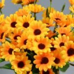 fleurs de tournesol en faux pour decoration interieure 379 1