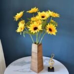 fleurs de tournesol en faux pour decoration interieure 435 1