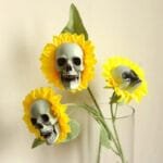 Fleurs De Tournesol Pour Un Halloween éclatant