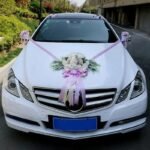 fleurs de voiture pour un mariage elegant rose 488 1