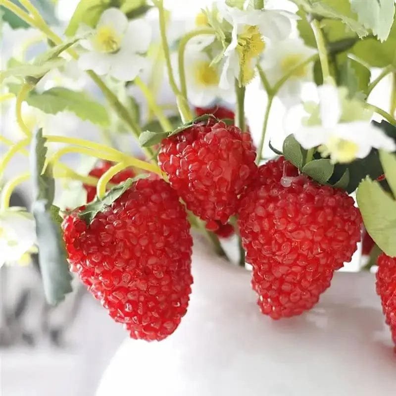 Fleurs Fraises Artificielles Pour Une Décoration éclatante