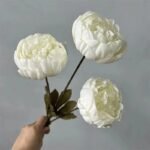 fleurs pivoines artificielles pour une decoration elegante blanc 134 1