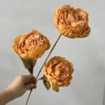fleurs pivoines artificielles pour une decoration elegante orange 993 1
