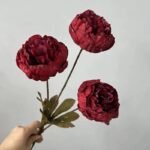 fleurs pivoines artificielles pour une decoration elegante rouge 955 1